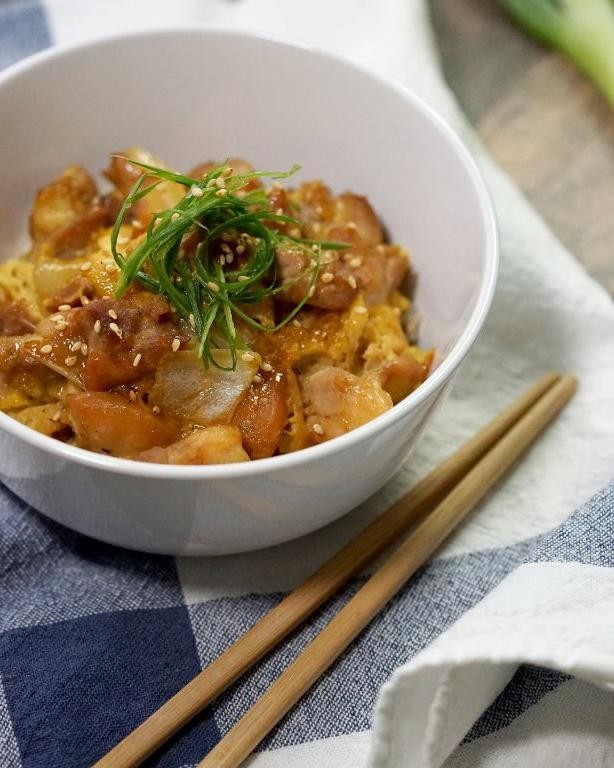 Oyakodon with a Hint of Truffle Oil