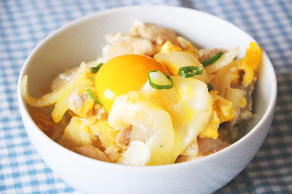 Oyakodon with a Runny Poached Egg