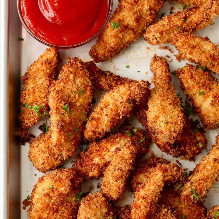 Panko Crusted Air Fryer Chicken Tenders