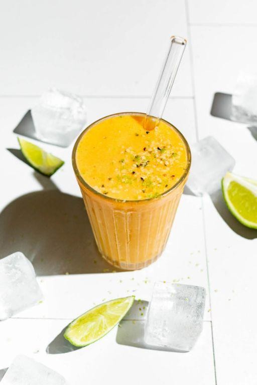 Papaya Lime Digestive Aid Smoothie