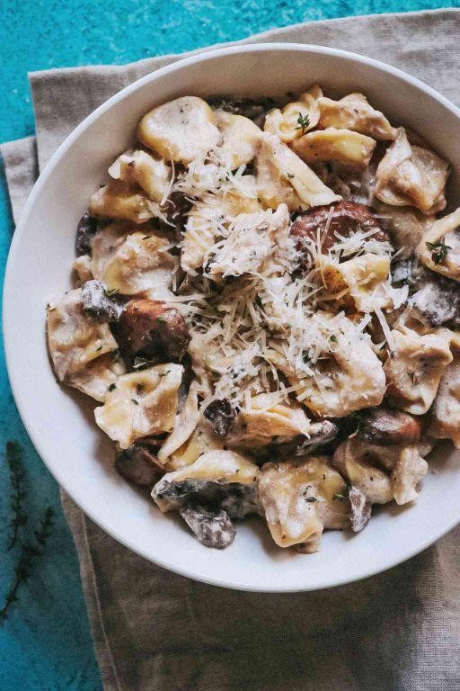 Parmesan Cream Sauce Mushroom Tortellini