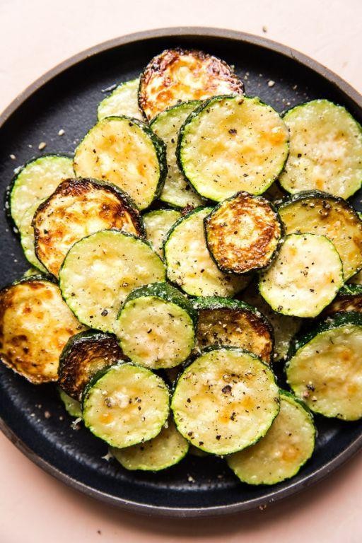 Parmesan Steamed Zucchini Slices