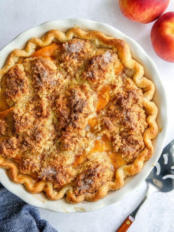 Peach Cobbler Pie