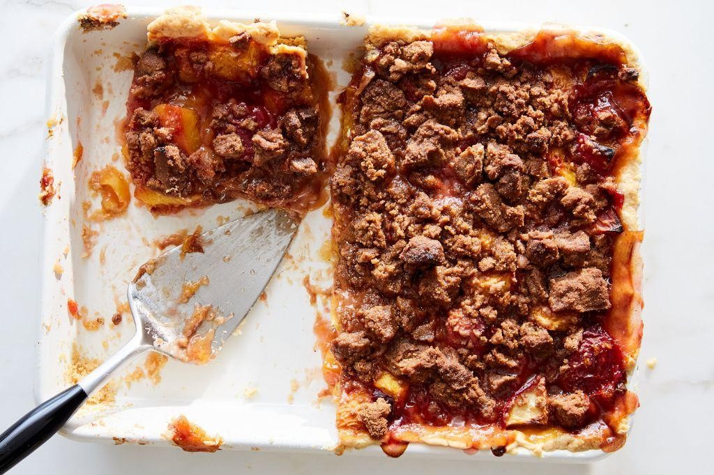 Peach Cobbler Slab Pie