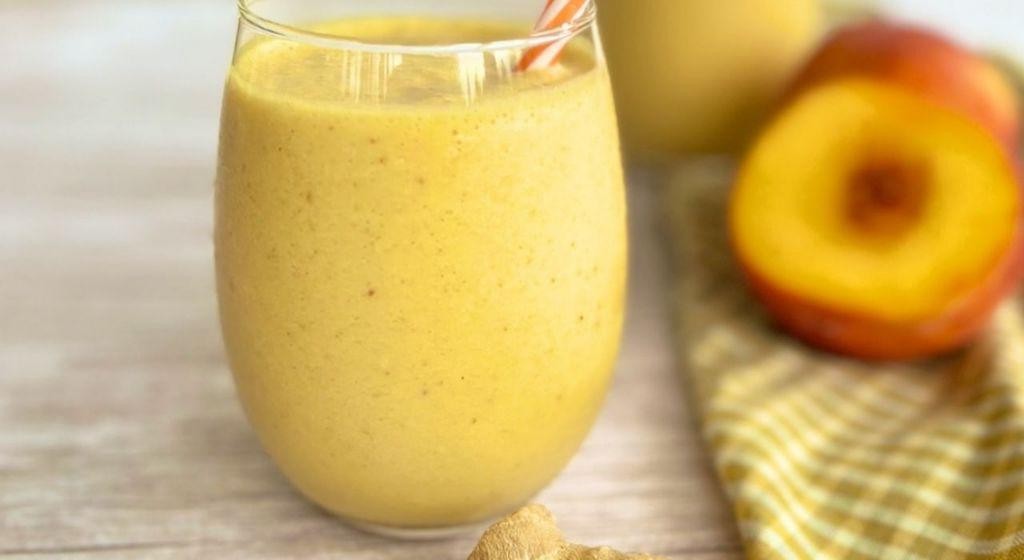 Peach Ginger Digestive Shake