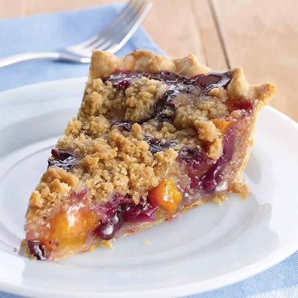 Peach and Blueberry Pie