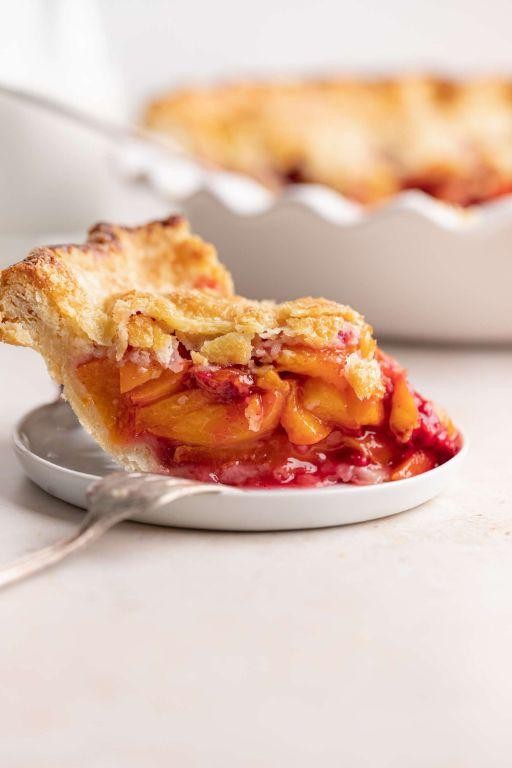 Peach and Raspberry Pie