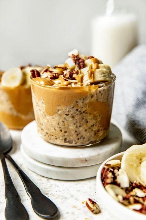 Peanut Butter Banana Overnight Oats