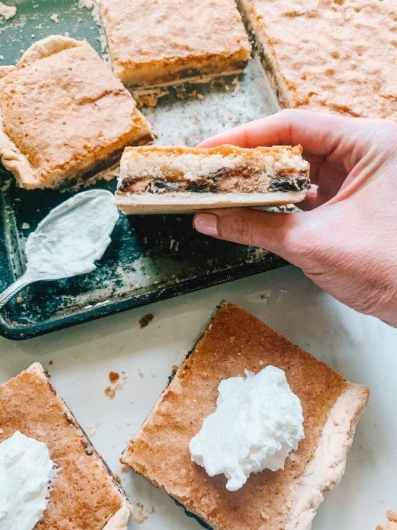 Peanut Butter Chocolate Slab Pie