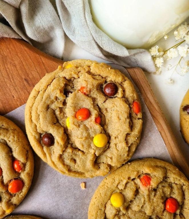 Peanut Butter Reese Pieces Cookies