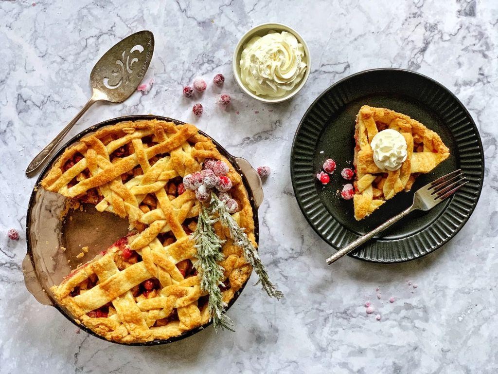 Pear and Ginger Lattice Pie