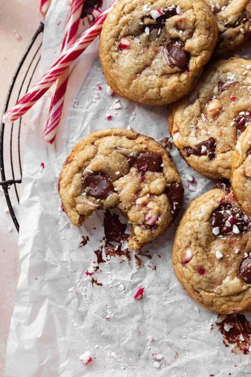Peppermint Chocolate Chip Cookies