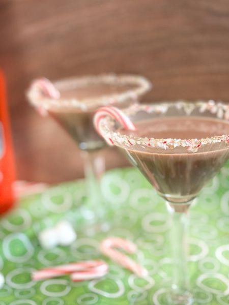 Peppermint Hot Chocolate Martini