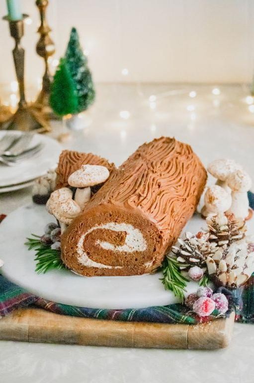 Peppermint Mocha Buche de Noel