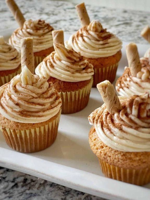 Peppermint RumChata Cupcakes