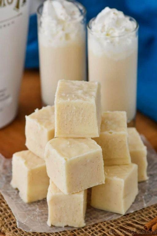 Peppermint RumChata Fudge