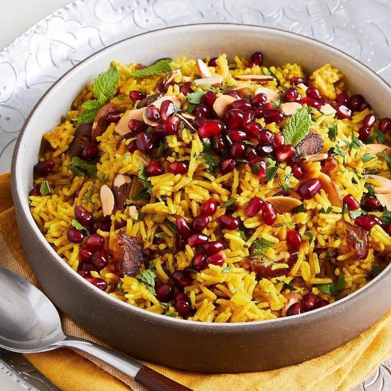 Persian Jeweled Rice with Pomegranate Molasses