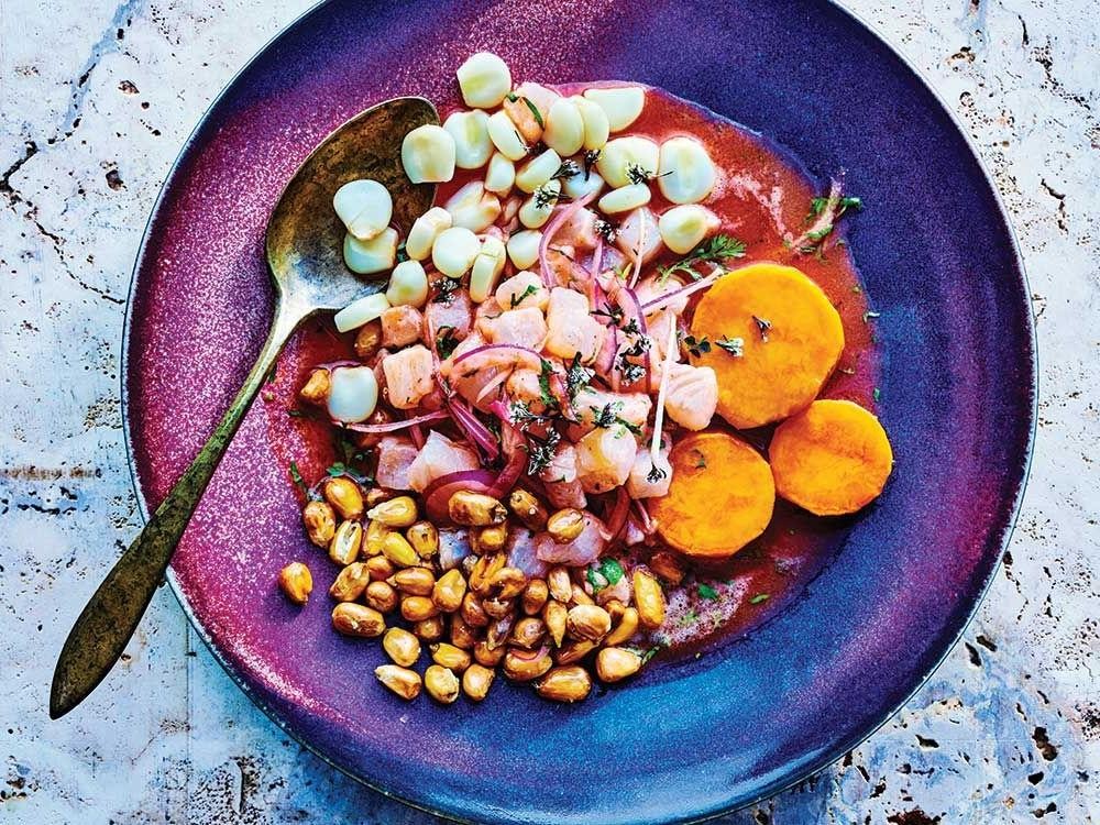 Peruvian Ceviche with Sweet Potato