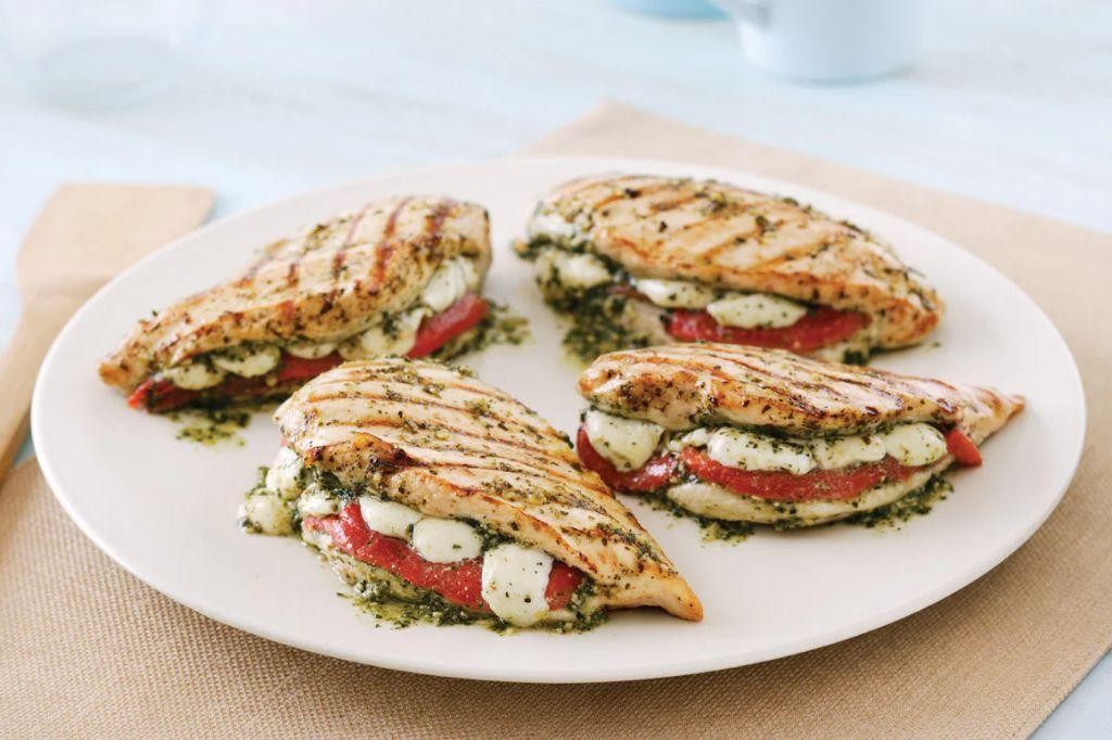 Pesto Chicken Stuffed with Mozzarella