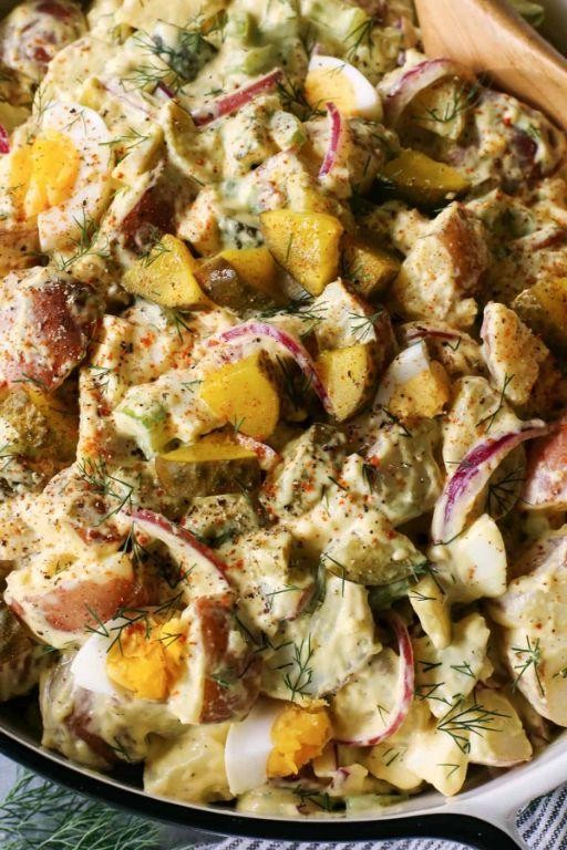 Pickle and Mustard Red Potato Salad