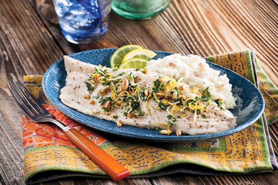 Pine Nut-Crusted Rainbow Trout