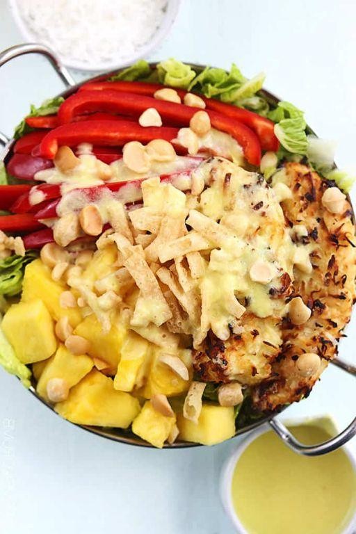 Pineapple Coconut Chicken Salad