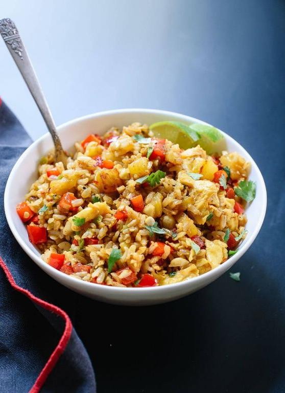 Pineapple Fried Rice with Mixed Vegetables