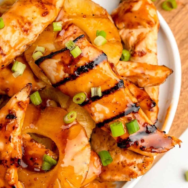 Pineapple Juice Glazed Grilled Chicken