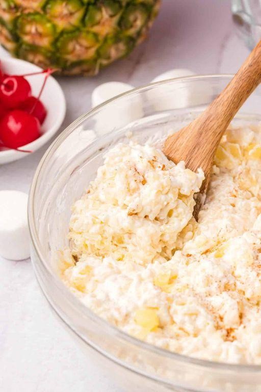 Pineapple Juice Infused Rice Pudding