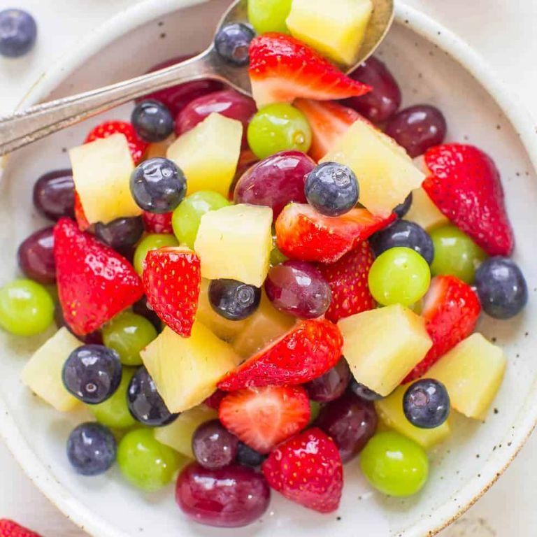 Pineapple Juice Soaked Fruit Salad