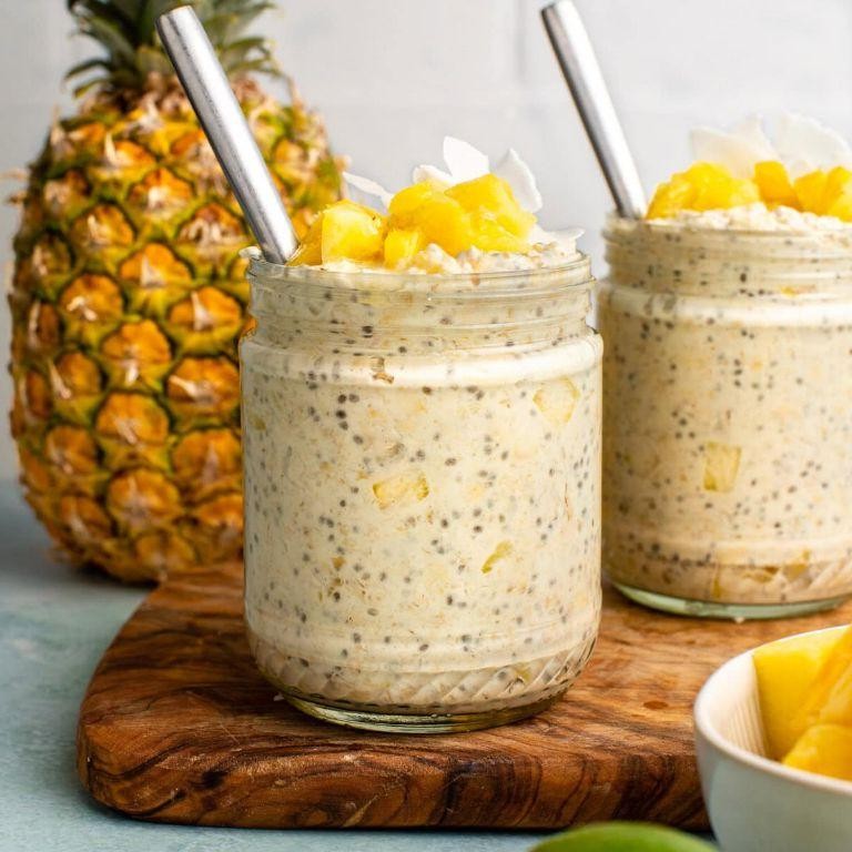Pineapple Juice Sweetened Oatmeal