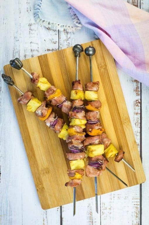 Pineapple and Pork Yakitori Skewers