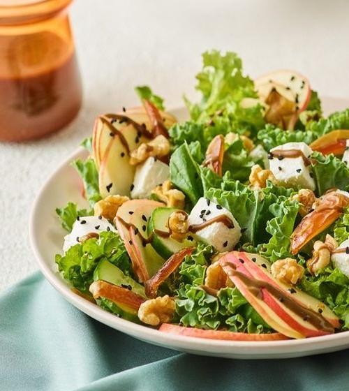 Pink Lady Apple Salad with Walnuts and Feta