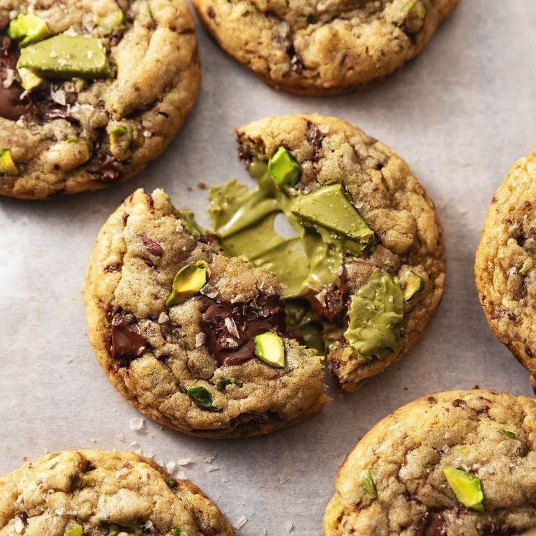Pistachio Butter Chocolate Chip Cookies