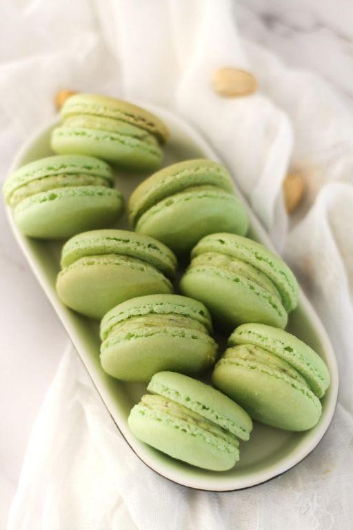 Pistachio Butter Macarons