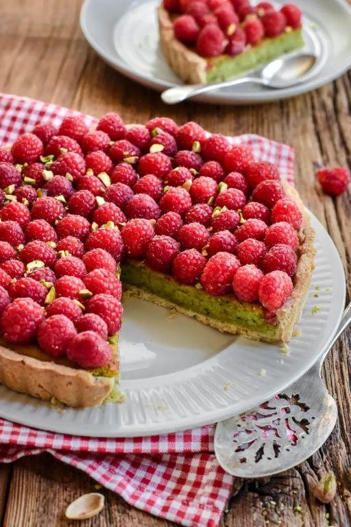 Pistachio Butter Tart with Berries