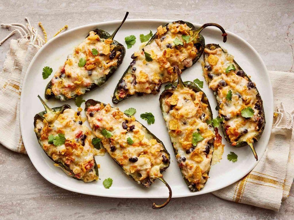 Poblano and Cheese Stuffed Grilled Chicken