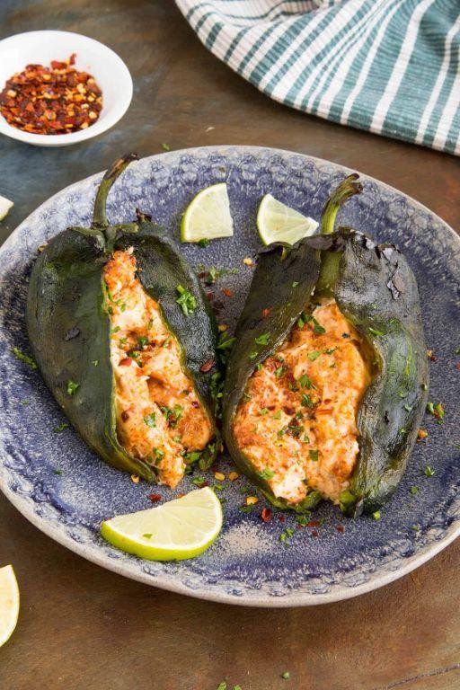 Poblano and Cheese Stuffed Peppers