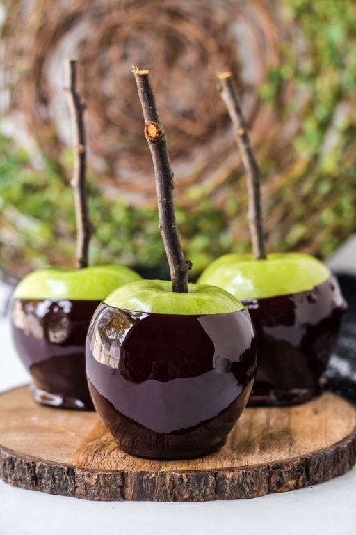 Poison Apple Caramel Apples
