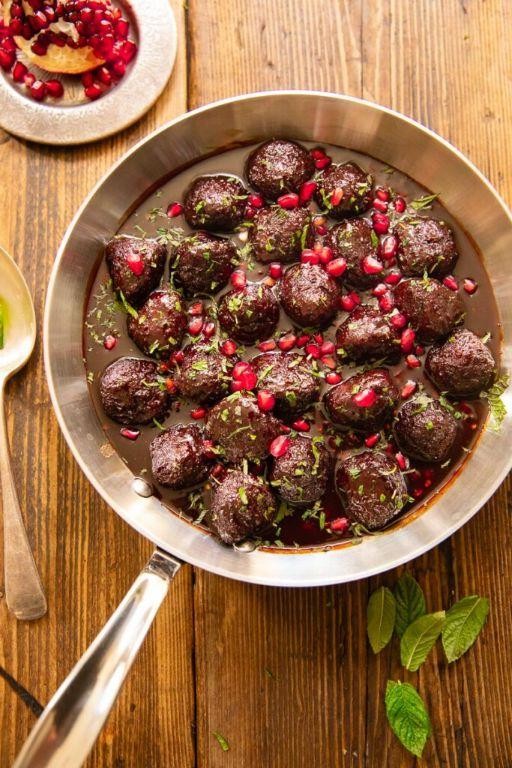Pomegranate Molasses Spiced Meatballs