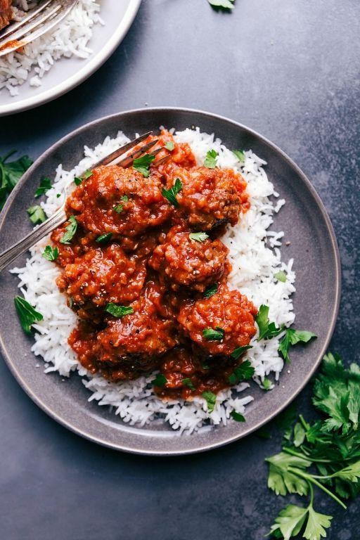 Porcupine Meatballs with Brown Rice and Herbs