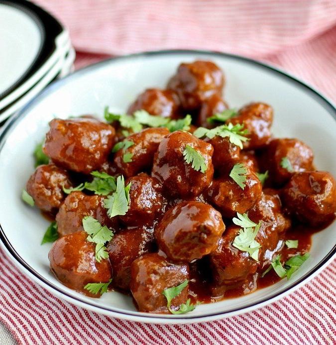 Porcupine Meatballs with Cranberry Glaze