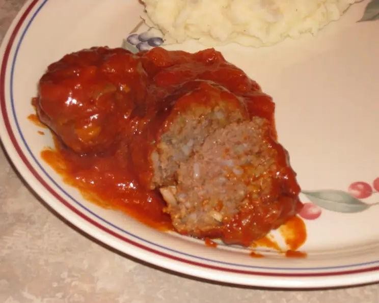 Porcupine Meatballs with Sweet and Sour Sauce