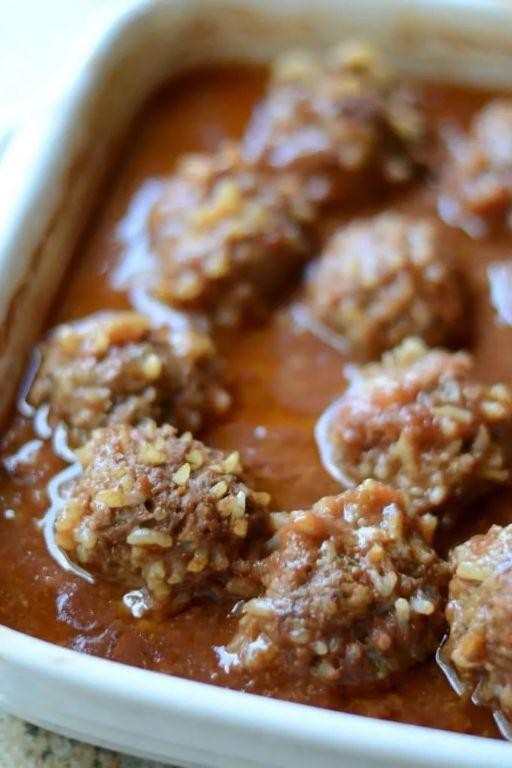 Porcupine Meatballs with Zesty Lemon Sauce
