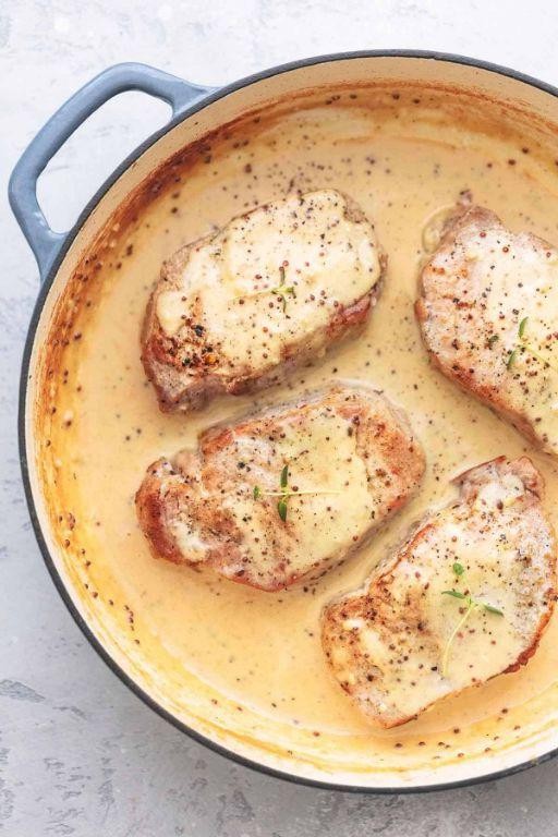 Pork Chops with Creamy Dijon Sauce