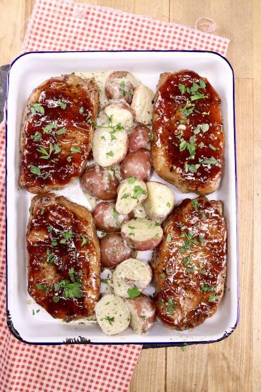 Pork Chops with Sweet and Tangy BBQ Glaze