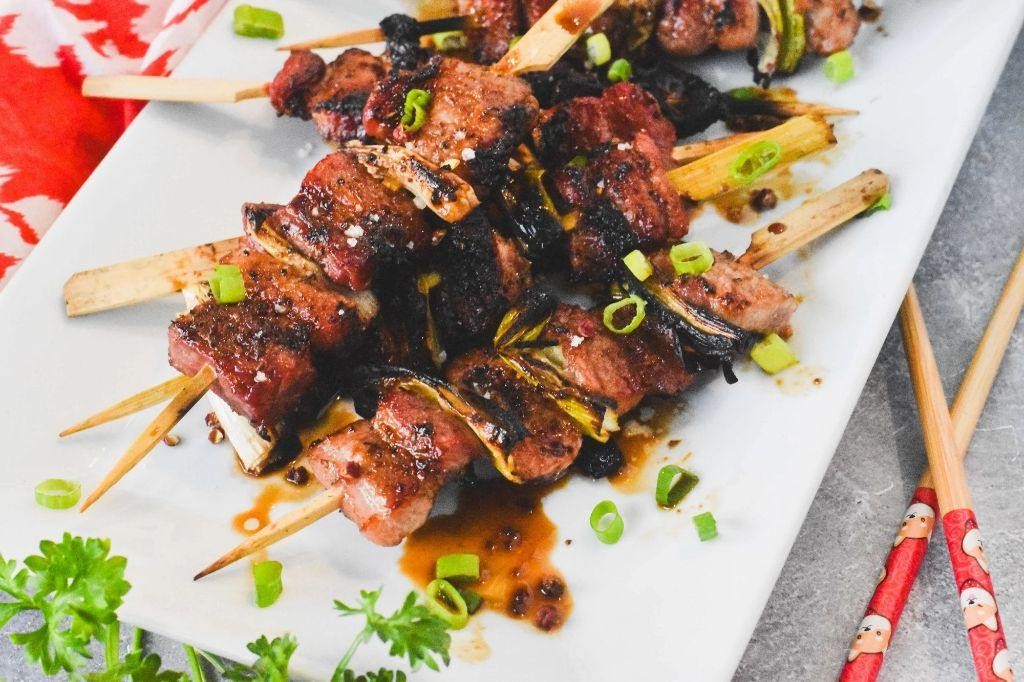 Pork Negima Yakitori