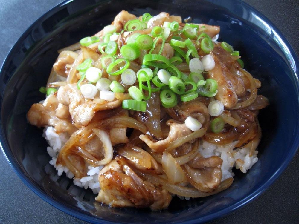 Pork Shogayaki Don (Ginger Pork Rice Bowl)