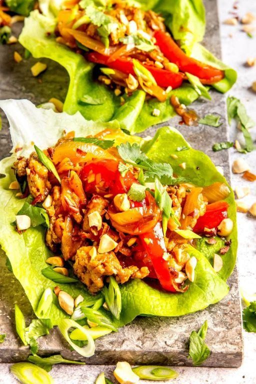 Pork and Avocado Salad Wraps