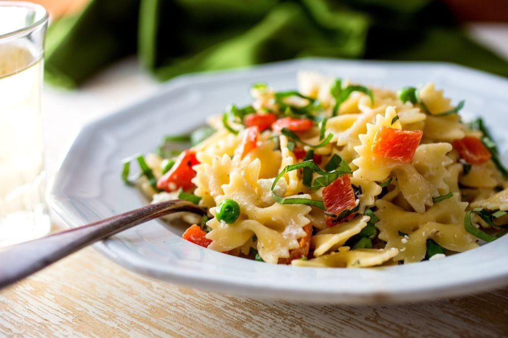 Pork and Bell Pepper Farfalle